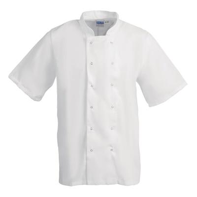 Whites Chefs Clothing Unisex-Küchenjacke Whites Boston kurzarm weiß XS. Polycotton