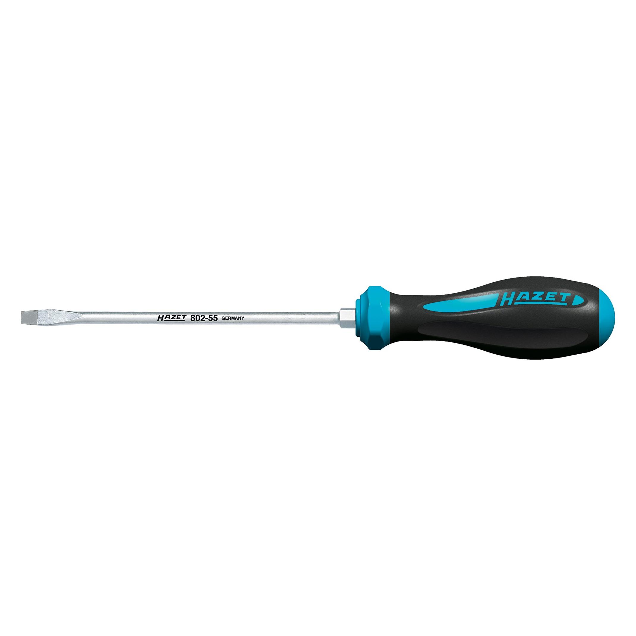 Hazet Schraubendreher HEXAnamic 802-55 Schlitz Profil 1 x 5.5 mm (Schlitzschrauben) (802-55)