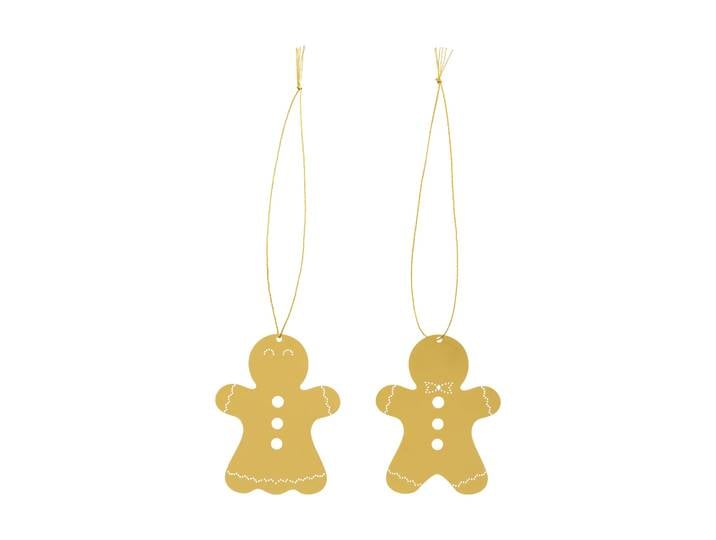 Cooee Design Décoration de Noël pain d’épice 6 cm Laiton
