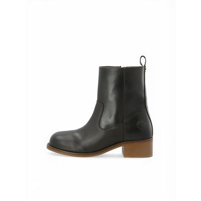 Stiefelette CA'SHOTT "Ca'Shott Ankle boots CASVILMA", Damen, Gr. 38, Normalschaft, braun (schwarz braun), Obermaterial: 100% Leder, Schuhe Stiefelette