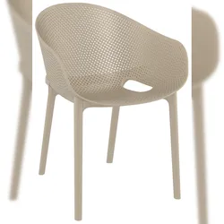CLP Stuhl Sky Pro Kunststoff HBT: 81x54x50 cm taupe