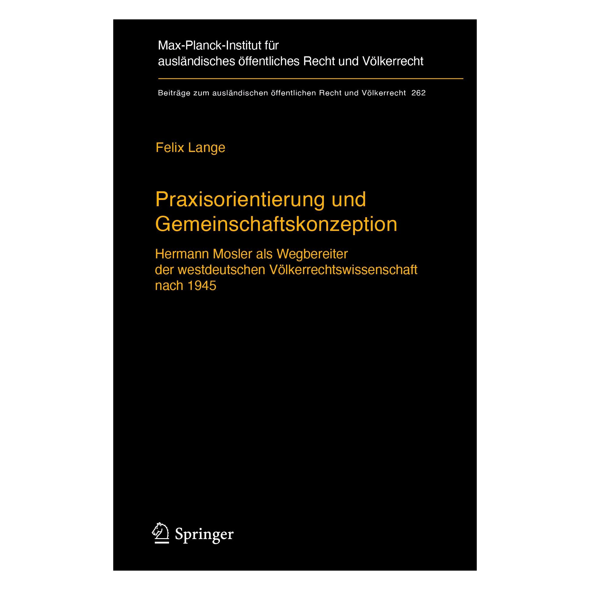 Springer Praxisorientierung und Gemeinschaftskonzeption (Deutsch, Hardcover, Felix Lange) (9783662542170)