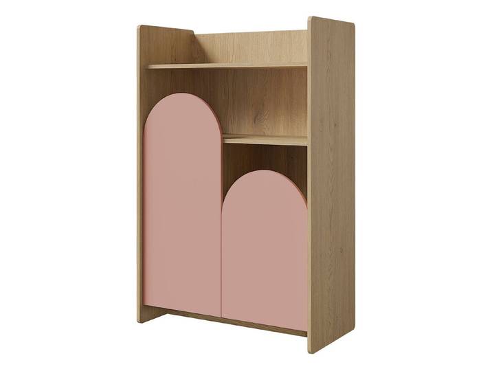 MIRJAN24 Regal Lexi 2D 08, mit zwei Drehtüren und zwei Schubladen, 84x40x121 cm, gedämpftem Schließsystem