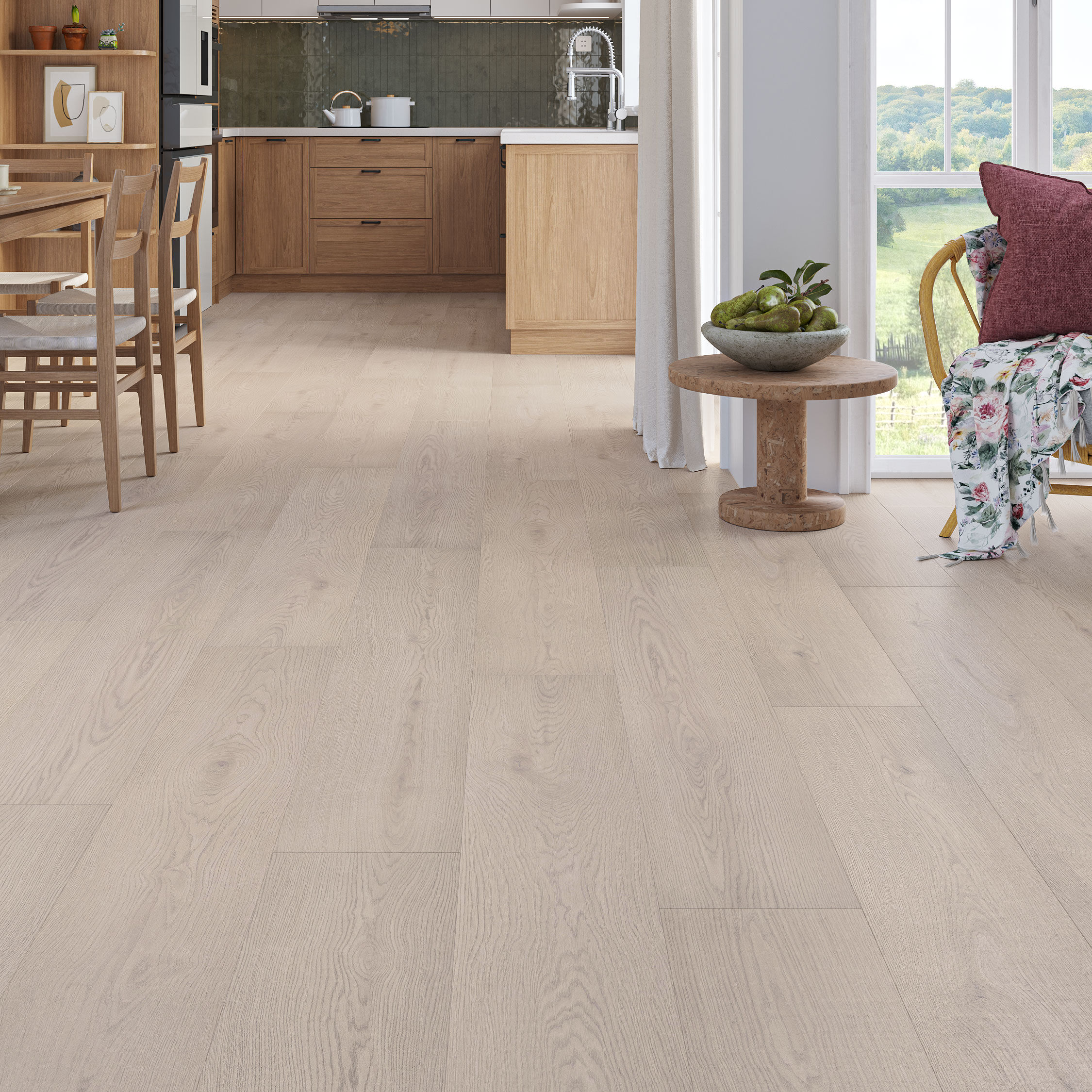 Luxury Flooring 71.99m² - Grey Luxe 12mm Livorno Oak Laminate Flooring - Water Resistant