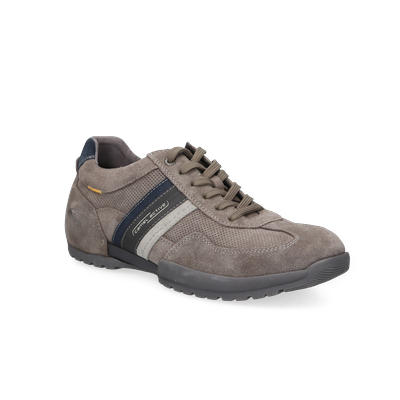 Sneaker CAMEL ACTIVE, Herren, Gr. 40, Textil, grau (grau, multi), Leder, Schuhe Sneaker, Trekkingschuh, Freizeitschuh, Schnürschuh mit Profilsohle