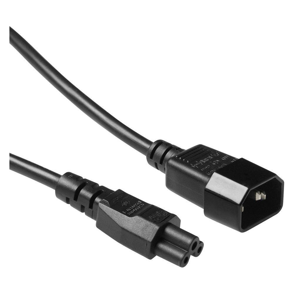 ACT AK5028 2m C14-Koppler C5-Koppler Schwarz Stromkabel (2 m, CEE 7/3, CEE 7/4, CEE 7/5, CEE 7/6, CEE 7/7) (AK5028)