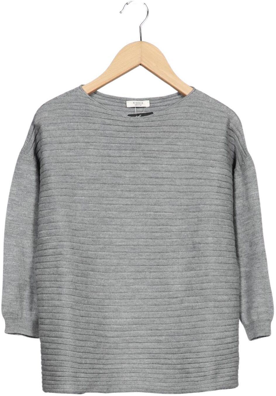 Peserico Damen Pullover, Grau, Gr. EU 38 (IT 44), Schurwolle - Second Hand