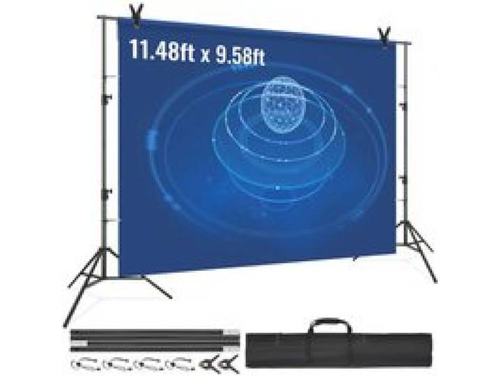 VEVOR Fotohintergrund Fotografie Hintergrund 2900 x 3500 mm Hintergrundstoffgröße Studio-Requisiten Hintergrund mit 2 Dreieckshalterung, 2400–2920 mm Einstellbare Teleskophöhe Hochzeiten, Party-Setups
