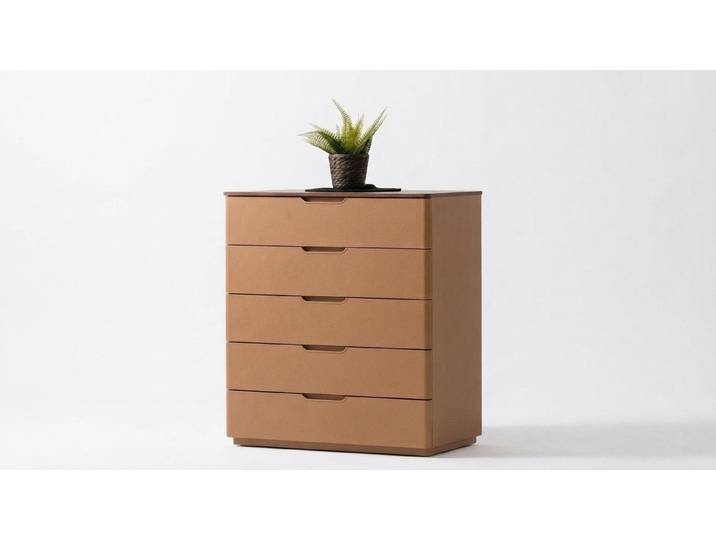 JVmoebel Kommode Beige Holzkommode für stilvollen Stauraum im Schlafzimmer (Kommode), Made in Europa