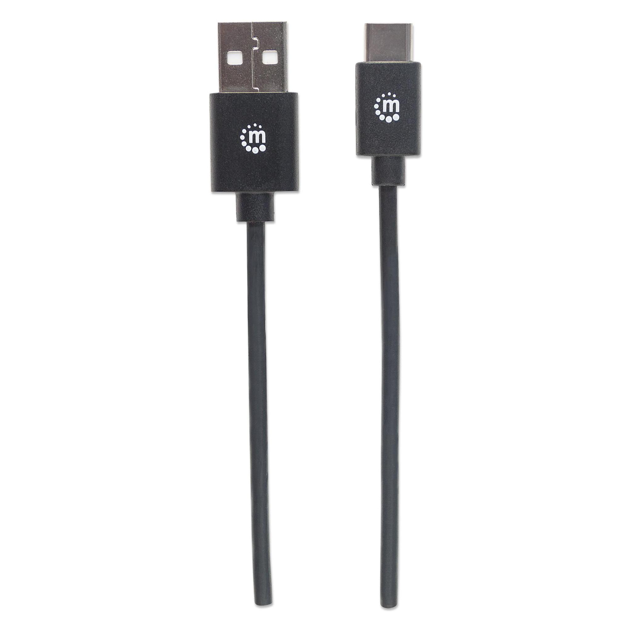 Manhattan Hi-Speed USB C Anschlusskabel (1 m, USB 2.0, 18 W) (353298)