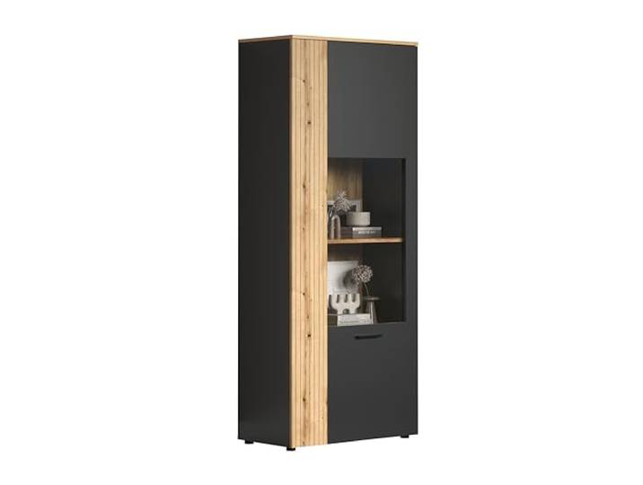 trendteam smart living Vitrine Esteban Anthrazit · B 80 x H 195 cm