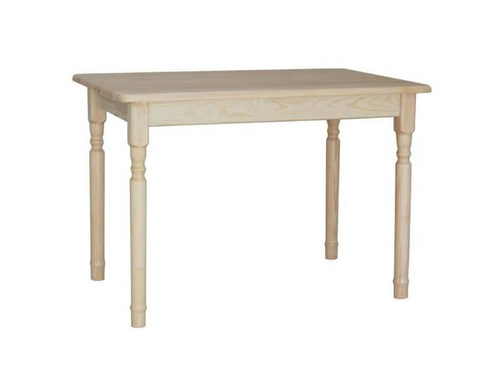 Table 120 x 60cm Vernis Incolore rectangulaire pour cuisine ou salle à manger
