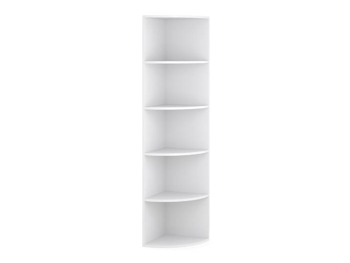 Eckregal mit 6 Ebenen MARKUS 40 x 180 cm weiss