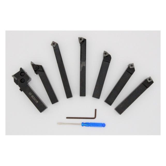 Elmag - Wendeplatten-Drehmeissel-Satz 7-teilig, 12 x 12 mm (88066)