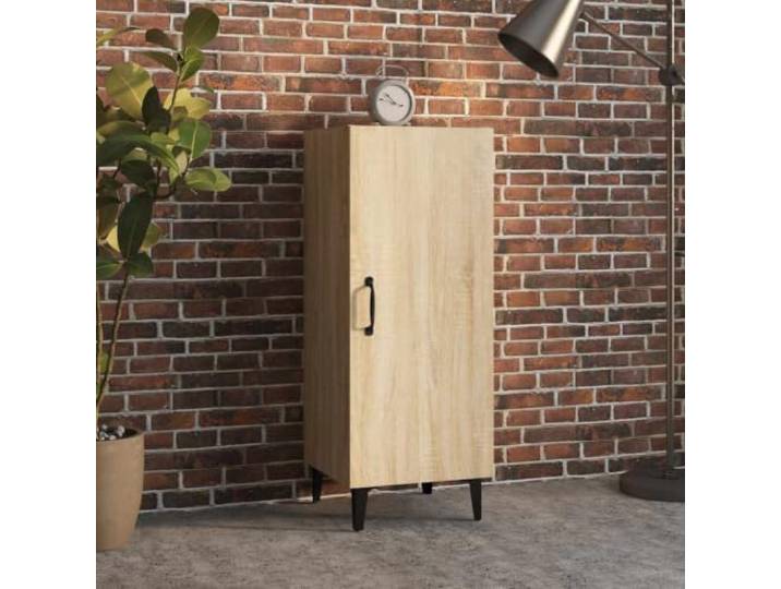 Modernes Sideboard mit glatter Oberfläche und elegantem Design aus Holzwerkstoff, Sideboard Sonoma-Eiche mit viel Stauraum für die Wohnzimmereinrichtung, hoher Stabilität