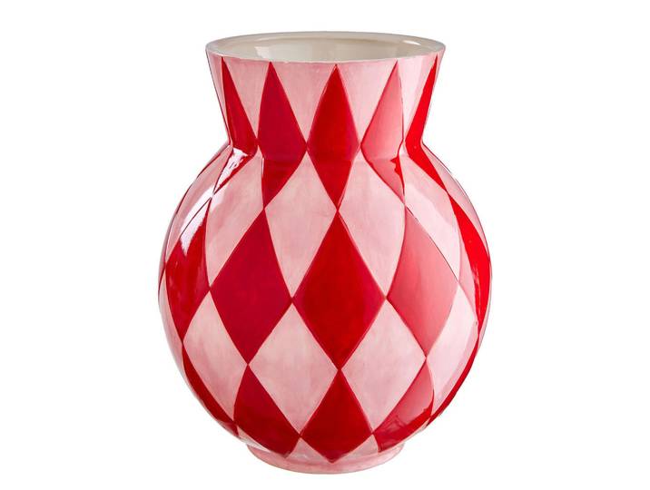 Butlers Keramikvase Holy Moly, Rot, Stein, 32 cm, Dekoration, Vasen, Keramikvasen