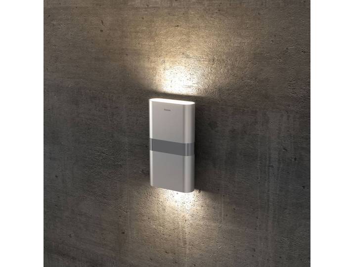 Theben LED Aussenwandleuchte theLeda D UDL AL, alu / grau / zink, Aluminium, Modern, LED Wandleuchte außen