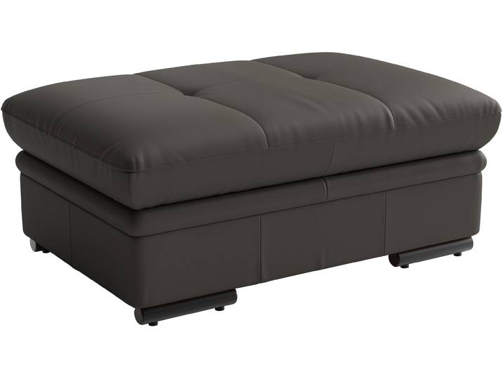 Polsterhocker SIT & MORE Viola, Leder, B: 102 cm , braun (anthrazit), B:102cm H:43cm T:68cm, Hocker, Polsterhocker, mit praktischen Stauraum