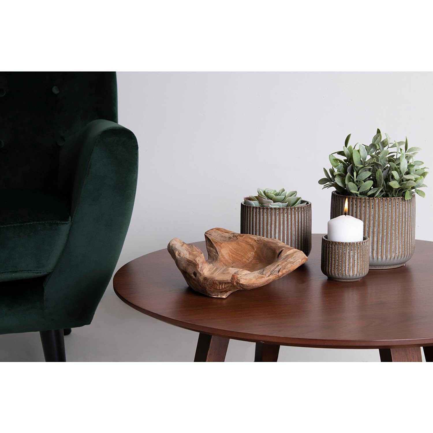 home24 Houten Schaal Bruin Ø 20 cm
