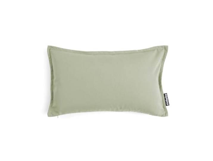 mokebo Outdoor Kissen ‘Das Ruhepolster’, (50x30cm) Sofakissen oder Kissen für Balkon, Terasse oder Garten, Dekokissen Bezug aus feinem Outdoorstoff in Lindgrün