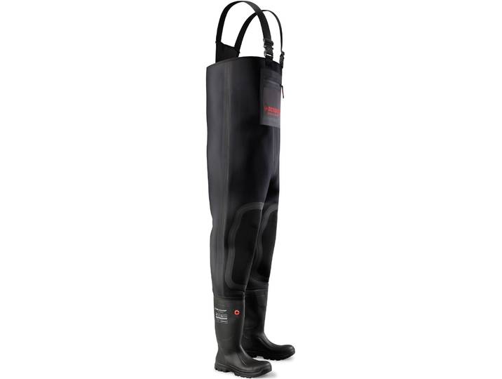 Watstiefel DUNLOP Purofort TerraPRO Neopren Wathose Gr. 45, schwarz, 45, Obermaterial: 100% Neopren neoprene., Schuhe, Watstiefel