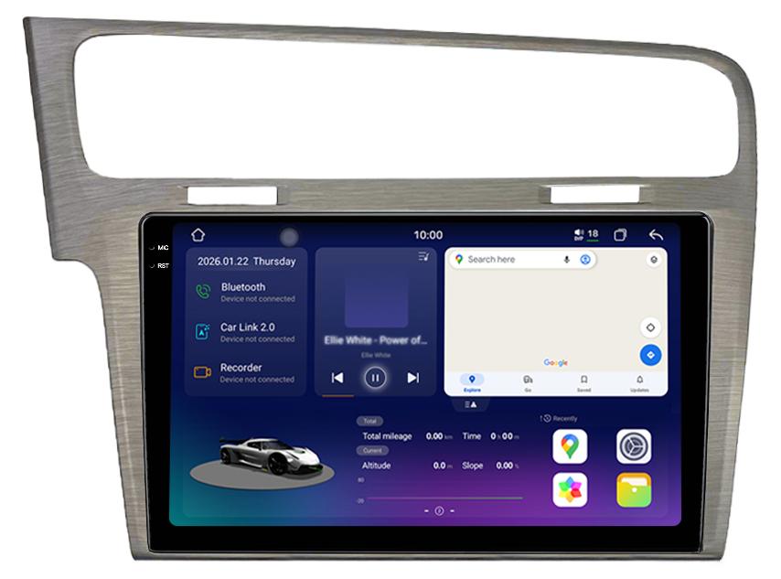 2K-Display Android Radio für VW Golf 7 2013-2017 CarPlay Upgrade Navi Bluetooth Lenkradsteuerung GPS 6+128GB 4G LTE