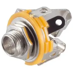 S-Impuls Stereo-Einbaubuchse, 6,3mm, Klinke, offen, dreipolig, Audioanschluss, Gehäuseeinbau