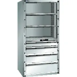 Schubladenregal 2200mm Grundfeld RAL 7035/5012 70.655.000