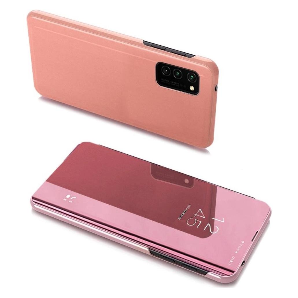 Hurtel Clear View Hülle für Samsung Galaxy A03s (166,5) pink (Samsung Galaxy A03s) (1404978613)