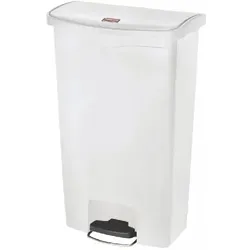 Rubbermaid Slim Jim Front Step Pedaleimer weiß 68L