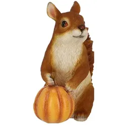 Esschert Design, Aussendekoration, Eichhörnchen mit Kürbis