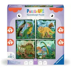 Puzzle UP! Dinosaurier von Ravensburger, 12004003 - 4 Puzzles mit 25, 36, 42, 56 Teilen zum Kombinieren
