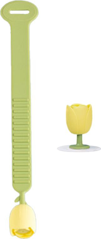 Cocosity Toiletbril-lifter Tulp Groen - Duurzaam Siliconen Handvat voor Hygiënische Bescherming