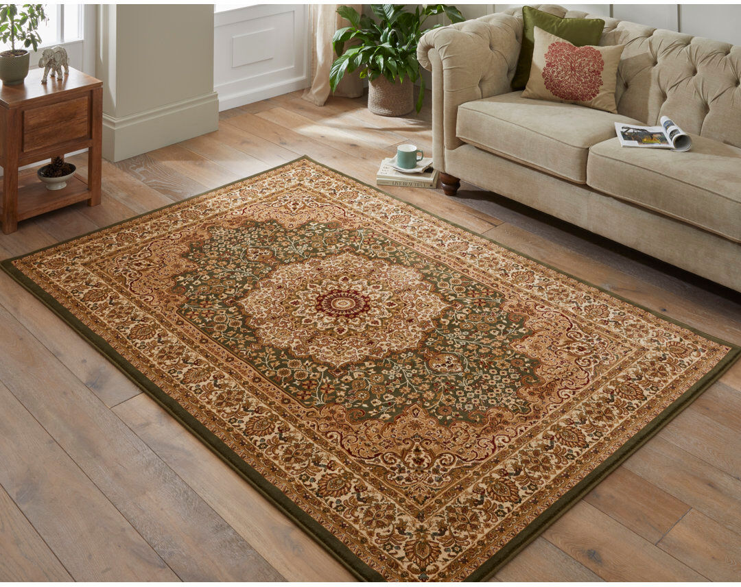 Concept Looms Oriental Area Rug Green Rectangle 160 x 230cm