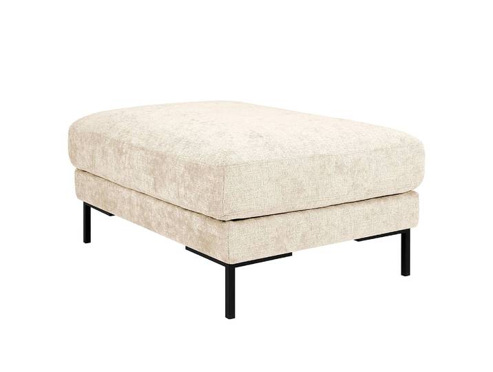 Polsterhocker 90 x 45 x 70cm Beige Chenille Alita: Creme
