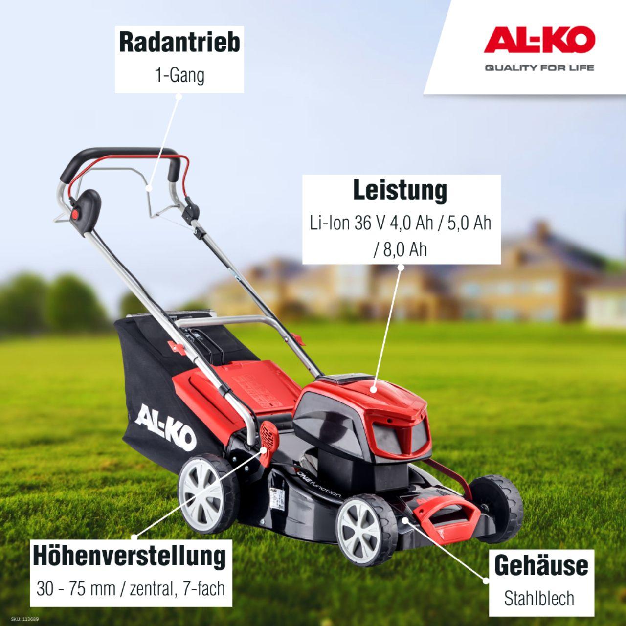 AL-KO 36 V Akku-Rasenmäher 42.9 Li SP