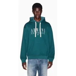 A|X Armani Exchange für Herren. XM003429AF10830U7330 Kapuzensweatshirt aus französischem Frottee in Grün (S), Lässig, Baumwolle, Langarm