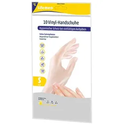 Lifemed Vinyl-Handschuhe, puderfrei, transparent S / 34 x 10 = 340 Stück