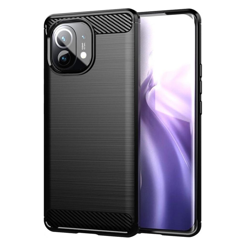Screenguard Xiaomi Mi 11 Hülle Carbon Brushed Soft TPU (Xiaomi Mi 11) (00028378)
