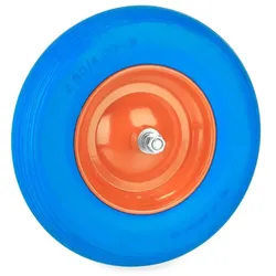 Relaxdays Schubkarrenrad mit Achse 4.80 4.00-8 Blau,Orange