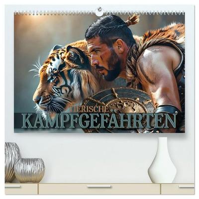 Tierische Kampfgefährten (hochwertiger Premium Wandkalender 2027 DIN A2 quer), Kunstdruck in Hochglanz