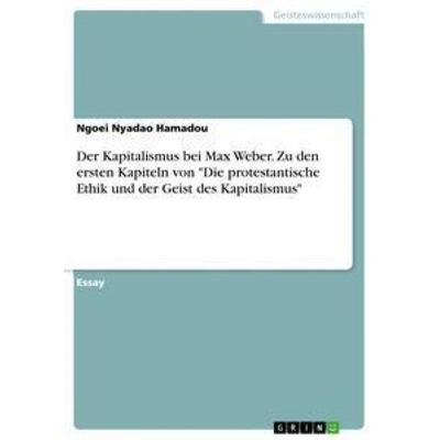 Der Kapitalismus bei Max Weber. Zu den ersten Kapiteln von 'Die protestantische Ethik und der Geist des Kapitalismus'; Taschenbuch von Ngoei Nyadao