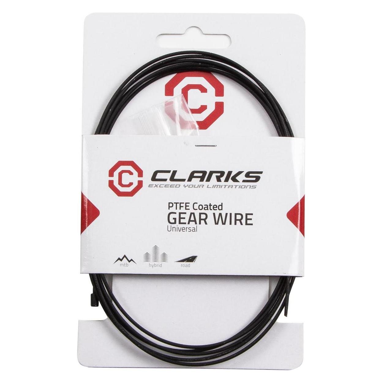 Clarks Teflon Bremsbeläge, schwarz-schwarz, 227,5 cm (CLA-W6021)