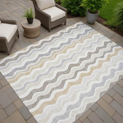 Addison Rugs Machine Washable Indoor/ Outdoor Funky Stripe Chantille Rug