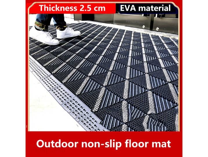 Tapis de sol en plastique épissage tapis anti-poussière hôtel centre commercial entrée extérieur tapis antidérapant tapis de porte tapis de sol étanche tapis de bienvenue