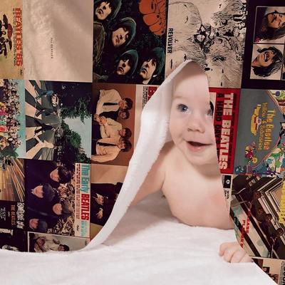 Uplift Picks The Beatles Flannel Throw Blanket Retro Music Art Bed And Sofa Cover 7 150x125 Cm