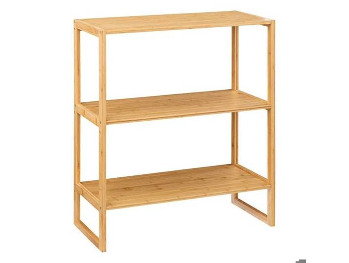 5five - étagère 2 niveaux 30cm  lab n modul  bambou