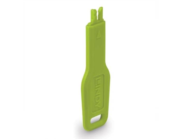 Lindy RJ45 poort Blocker Key, Groen