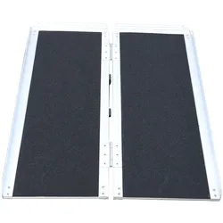 DIAMOND CAR Rollstuhlrampe/ Auffahrrampe, faltbar ca. 91x74 cm - aus Aluminium - 290KG belastbar