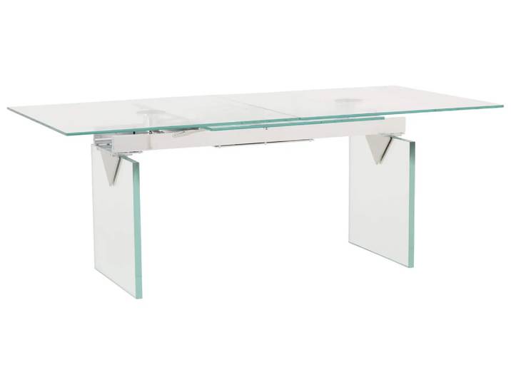 Esstisch Quantu, Glas, Mechanismus Chrom, b 200-280 cm